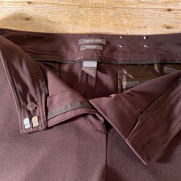 Apt. 9 Pearson Stretch Brown Dress Pants Size 16 - Picture 5 of 7